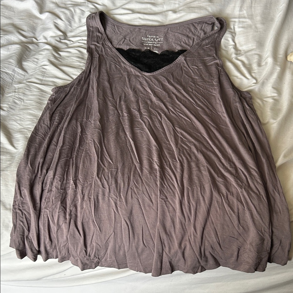 Torrid‎ super soft knits Women's Sleeveless Top in Purple